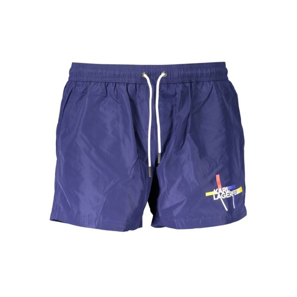 Karl Lagerfeld Blue Polyester Men's Swim Men's Boxer